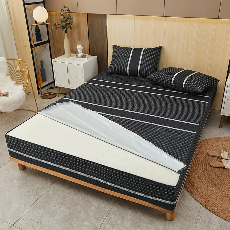 Waterproof zippered bedding protector for mattress